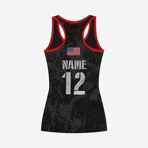 Sportswear Summer Ladies Softball Racerback Sublimation Jersey Custom Logo Sportswear Tank <b>Top</b> for Womens - Product Image 5