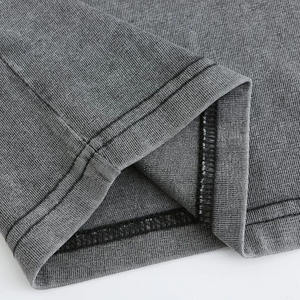 Personnalisé T-shirt vintage délavé surdimensionné pour hommes de haute qualité 100% coton brun sable rue lourde vente en gros - Product Image 2