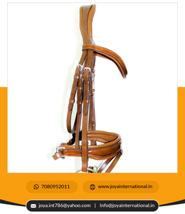 Vente en gros de bride de forme anatomique coupe arrière casque confortable équestre en cuir PVC Western caractéristiques de réduction de poids - Product Image 4