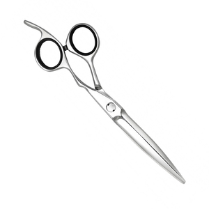 กรรไกรตัดผมแบบปรับแต่งได้สำหรับช่างตัดผมปลายเคลือบเงาพร้อมใบมีดสแตนเลสคมราคาขายส่ง - Product Image 3