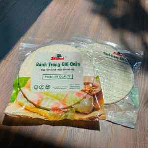 Muestra gratis Shammi papel de arroz primavera rollo 400g OEM tradicional vietnamita papel de arroz instantáneo para niños rollo de papel de arroz fresco - Product Image 4