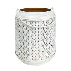 Linternas de vela de Metal de Color blanco de Venta caliente con linternas de decoración del hogar con mango a precios baratos - Product Image 4