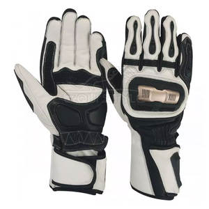 Guantes de moto para hombre recién llegados de alta calidad al por mayor de cuero Premium invierno deportes al aire libre guantes de moto - Product Image 1