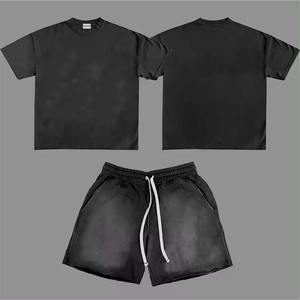 OEM Custom Street Wear 100% algodón Sun Faded parche desgastado bordado Raw Hem verano ácido lavado pantalones cortos para hombres - Product Image 4