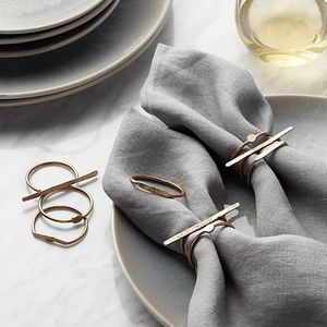 Elegant handcrafted metal napkin ring <b>for</b> dining <b>table</b> decoration with unique design <b>for</b> wedding party events - Product Image 3