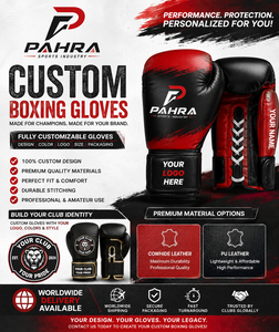 Guantes de Boxeo de Cuero Avanzados con Cierre de Gancho y Bucle, Ligeros, que Absorben la Humedad, para Entrenamiento con Saco de Boxeo, Ejercicios Cardiovasculares al Aire Libre - Product Image 6