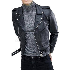 Chaquetas de cuero para hombre de calidad superior más vendidas, ropa informal de invierno en colores sólidos - Product Image 1