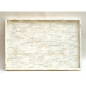 Plateau de service personnalisable en os incrusté, bois et résine, décoratif, compatible lave-vaisselle et micro-ondes, disponible en différentes couleurs, directement - Product Image 1