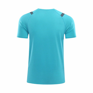 Gimnasio Fitness venta al por mayor superventas Color sólido personalizado hombres camisetas logotipo personalizado diseño manga corta Camiseta cuello redondo Hombre 2024 - Product Image 2