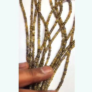 7 hilos de tanzanita Natural 5x3mm Rondelle cuentas lisas 463 Ct lote Iroc ventas 16 pulgadas de longitud collar de cuentas de piedras preciosas - Product Image 5