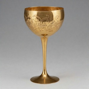 Cáliz sagrado AltarAura, copa de vino de comunión de latón antiguo, Copa Vintage hecha a mano para iglesia y ceremonias espirituales - Product Image 5