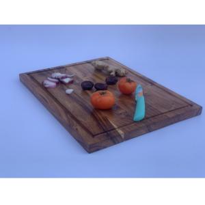 Planche à découper ronde en bois durable avec surface antidérapante, lavable au lave-vaisselle et durable pour une utilisation en cuisine - Product Image 3