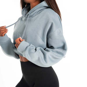 Sudadera Corta de Manga Larga para Mujer, Abrigada para Invierno, de Marca, Material Ecológico, a Bajo Precio - Product Image 6