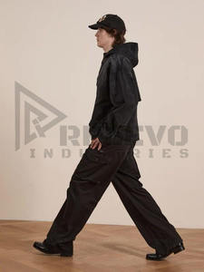 เสื้อมีฮู้ดแบบมีซิปด้านหน้าผ้าฟลีซโอเวอร์ไซส์โอเวอร์ไซส์ผ้าฟลีซผ้าฝ้ายซีดไปจากแสงแดดออกแบบได้ตามต้องการ - Product Image 5