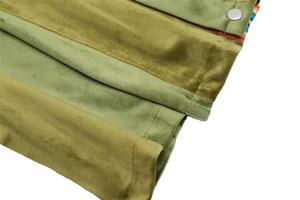 Patchwork vintage personnalisé pour hommes, pantalons à rayures évasées en velours avec boutons complets et boutons, pantalons de jogging cargo à coupe ample streetwear - Product Image 4