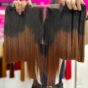 ผมตรงแบบ Bone Straight Remy พร้อมเชือกผูกปิดผมทุกสี ผมแท้ 100% จากโรงงานผลิตผมเวียดนาม - Product Image 2