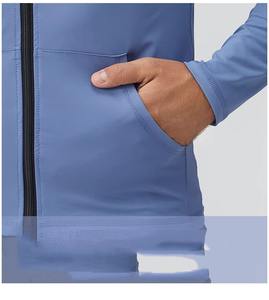 Veste à fermeture éclair respirante à séchage rapide pour homme, col à capuche, anti-UV, imprimé, pour l'entraînement physique, la course à pied, les vêtements de sport d'hiver - Product Image 6