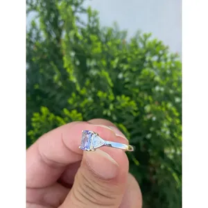 14k Gold Tanzanite Diamond <b>Ring</b> Elegant Jewelry for <b>Men</b> and Women - Product Image 2