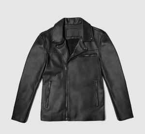 OEM Vêtements d'extérieur en cuir véritable personnalisés pour hommes Veste d'hiver en toile Marque privée Fournisseur en gros B2B - Product Image 1