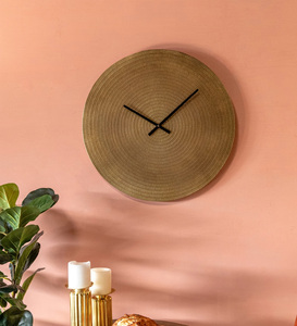 Horloge murale analogique au design antique, tendance et nouveau, avec couleur et taille personnalisées pour la décoration de la maison et de la salle de séjour - Product Image 1