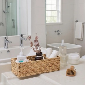 Caja de Almacenamiento de Jacinto de Agua de 3 Compartimentos, Caja de Almacenamiento Hecha a Mano, Ecológica, Natural, Decoración del Hogar, Venta al por Mayor desde Vietnam - Product Image 3