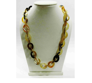 สร้อยคอเขาควายแท้หลากสีใส่กลับด้านได้สร้อยคอเขาควายธรรมชาติทำด้วยมือสินค้าอินเดีย - Product Image 2