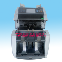 Printer Sorter mata uang kecepatan tinggi kualitas Bank pengenalan mata uang otomatis x-jenis nilai campur yang terhubung dengan Printer