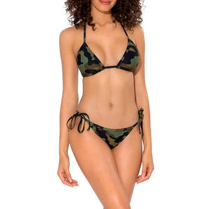 Ensemble de bikini pour femmes, maillot de bain sexy micro avec string, imprimé, deux pièces, pour la plage d'été, prix bas, service OEM - Product Image 1