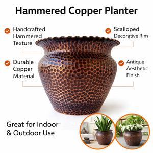 Support de plante en fer martelé à la main, résistant à la rouille, avec revêtement en poudre, design vintage pour la décoration intérieure et extérieure du jardin, du patio - Product Image 5