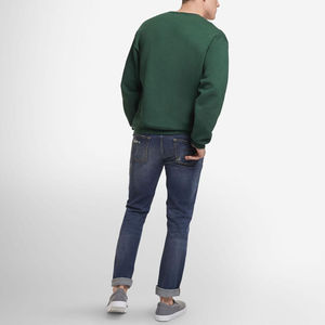 Sweat-shirt à col rond OEM avec logo personnalisé pour hommes, pull-over vierge de sport du fabricant pakistanais, pulls molletonnés unis - Product Image 2