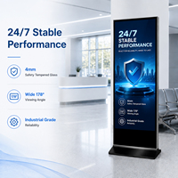 ZDHQ 85-дюймовый напольный цифровой рекламный дисплей с большим экраном для коммерческих помещений