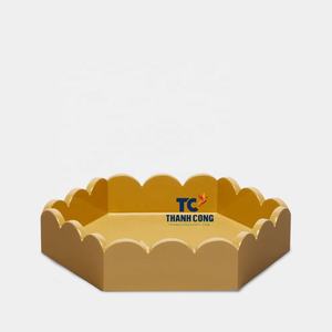 Meilleure vente de plateau de service festonné laqué MDF élégant Design durable et beau pour la décoration intérieure moderne Besoins de divertissement - Product Image 2