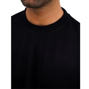 T-shirt pour hommes 100% coton Logo personnalisé Desgin T-shirt graphique Streetwear de haute qualité col rond oversize à épaules tombantes pour hommes - Product Image 3