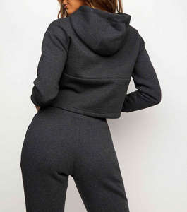 Chándal de entrenamiento de gimnasio para mujer, pantalones personalizados, conjunto de dos piezas, diseños de chándal para correr para mujer - Product Image 4