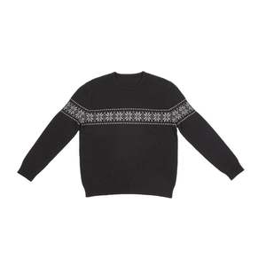 OEM diseño personalizado de los hombres de moda pulóver regular de ajuste de manga larga de cuello redondo de lana de Cachemira de espesor fino - Product Image 4