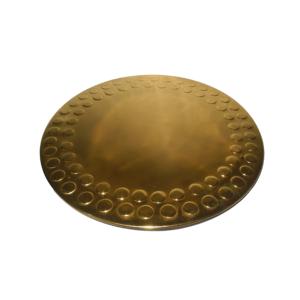 Hotel Home Catering Sirviendo Vajilla Acero inoxidable con acabado dorado Placa de cargador de metal Proveedor y fabricante - Product Image 2