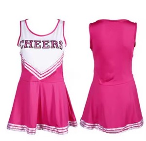 Tenue uniforme de joie mignonne bleue pour les filles Costume de pom-pom girl Spandex respirant avec des techniques de strass pour les fêtes - Product Image 4