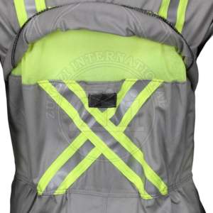 Combinaison ignifuge, imperméable et réfléchissante en coton, personnalisable, haute visibilité, vêtements de travail professionnels, séchage rapide et respirant - Product Image 4