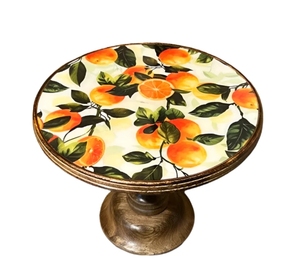 Citrus Grove Gâteau Stand Bois Gâteau Stand Table De Mariage Pièce Maîtresse Dessert Présentoir À La Main En Bois De Mangue - Product Image 6