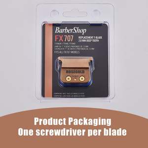 Tondeuse à cheveux professionnelle rechargeable sans fil, lames de rechange en acier inoxydable, réglables, de haute qualité, avec prise US - Product Image 6