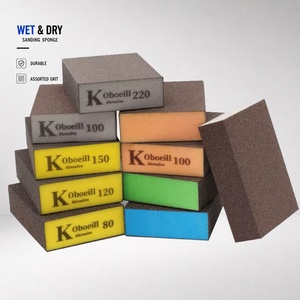Bloc éponge de ponçage en mousse, bloc de ponçage à forte adhérence, éponge abrasive pour la préparation des surfaces de meubles, usine OEM - Product Image 1