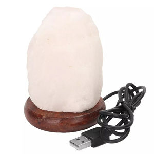 Haute qualité sculpté naturel himalayen cristal blanc sel lampe écologique purificateur d'air décor à la maison et cadeau amour Style - Product Image 2