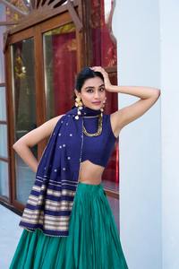 Elegant Chanderi Silk Lehenga Choli pour femmes Fournisseur de gros en vrac FashionHarbour - Product Image 6