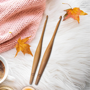 Herramientas de Hobby y Tejer por Vendedor Experimentado Ganchos de Ganchillo de Madera Todos los Tamaños Costura Regular y Ergonómica - Product Image 1