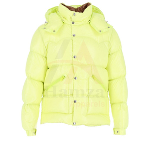 Chaqueta acolchada de lona cálida de invierno con cierre de cremallera y cuello levantado de Color personalizado para hombre con bolsillos primavera - Product Image 1