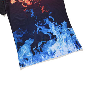 2024 T-shirt de gymnastique pour hommes imprimé personnalisé sublimé coton/fibre de bambou à séchage rapide hauts serrés - Product Image 4