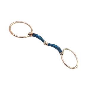 Nueva llegada dulce hierro suelto anillo caballo Bit doble articulado boquilla TARIQ MFG CO CE ISO - Product Image 1