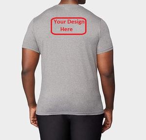 Camiseta con logotipo personalizado al por mayor, camiseta de gran tamaño de algodón 100% para hombre, Camiseta de cuello redondo de manga corta de peso pesado de alta calidad para hombre - Product Image 3