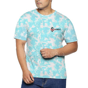 Camiseta de manga corta hecha de algodón con tinte de corbata para hombre, ropa informal, nueva llegada, camiseta con tinte de corbata para hombre en el mejor Material - Product Image 1