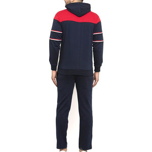2025 Black <b>Red</b> Contrast With Hood Good Supplier OEM ODM Service Wholesale Rate Fully Customized Made <b>Men</b> Outer Wear Tracksuits - Product Image 2